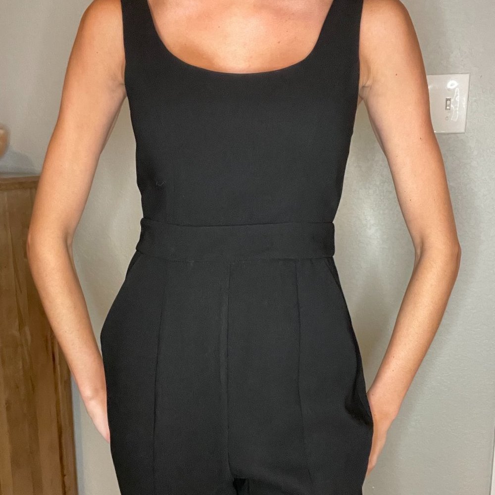 Brand NEW with tags, BCBG jumpsuit size 0, black, dressy - Picture 1 of 4